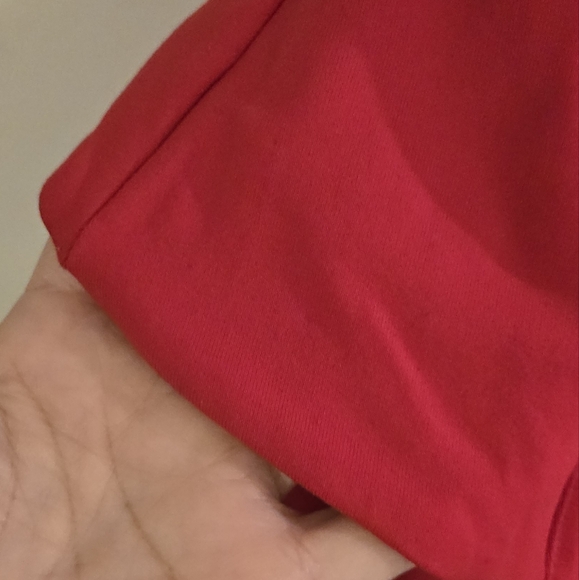 Bebe Sweetheart Racy Red Bodycon Zanzibar Knit Dress Peplum Valentines 90s y2k - Picture 8 of 13